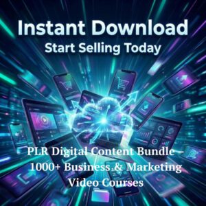 900+ PLR Business Video Courses Bundle | MRR Resell Rights | Digital Products for Online Business & Marketing | Instant Download