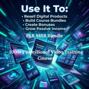 900+ PLR Business Video Courses Bundle | MRR Resell Rights | Digital Products for Online Business & Marketing | Instant Download