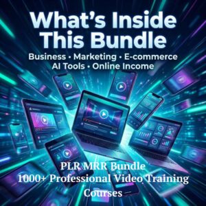 900+ PLR Business Video Courses Bundle | MRR Resell Rights | Digital Products for Online Business & Marketing | Instant Download