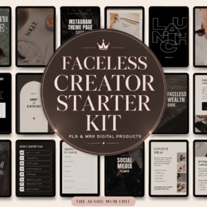 Faceless Creator Starter Kit – PLR & MRR Digital Products