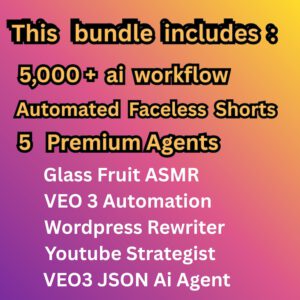 5000+ n8n Automation Workflows + Faceless Video Generator AI Agents | ChatGPT